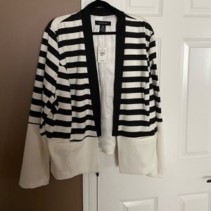Ponte stripe blazer NWT from Ashley Stewart